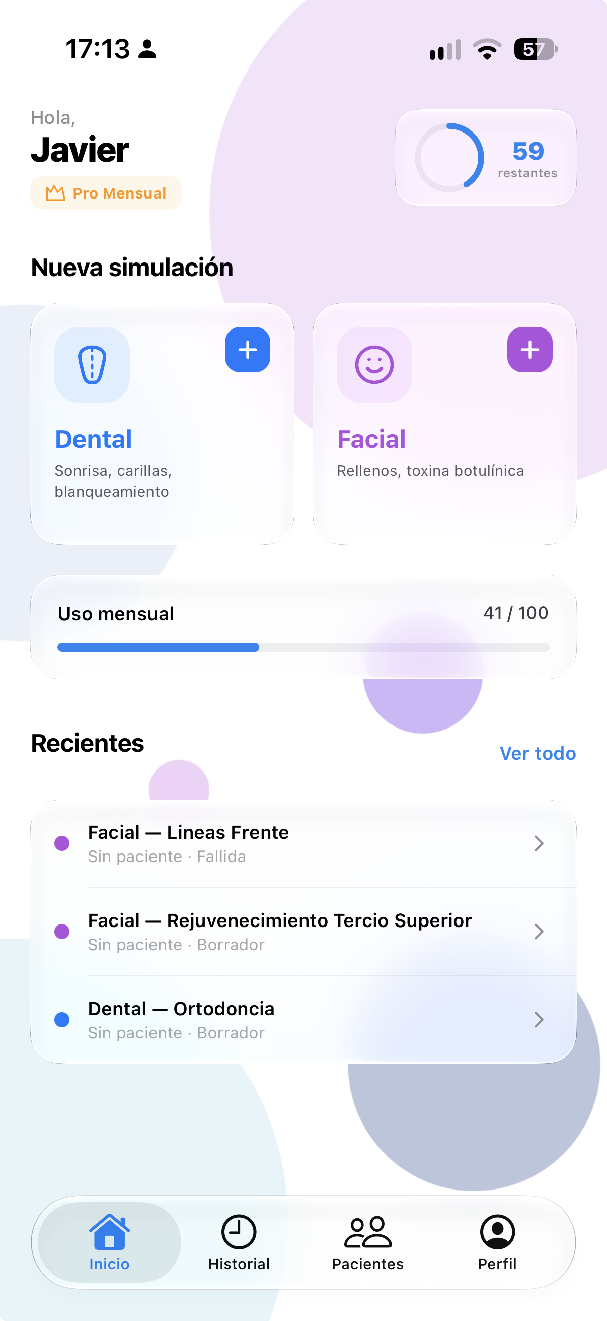 Vision App Screen 1